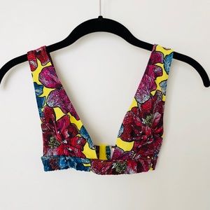ASOS Floral Swimsuit Bikini Top